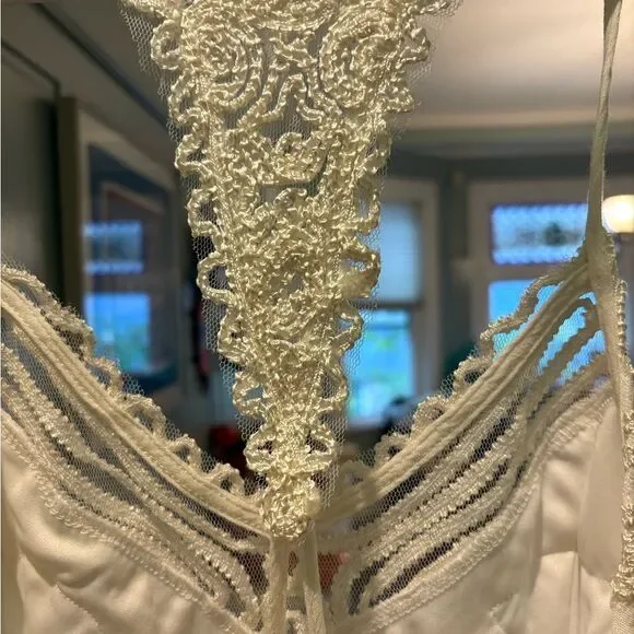 NWT Anthropologie RAGA Boho White Crochet Lace Maxi Dress - Picture 4 of 4